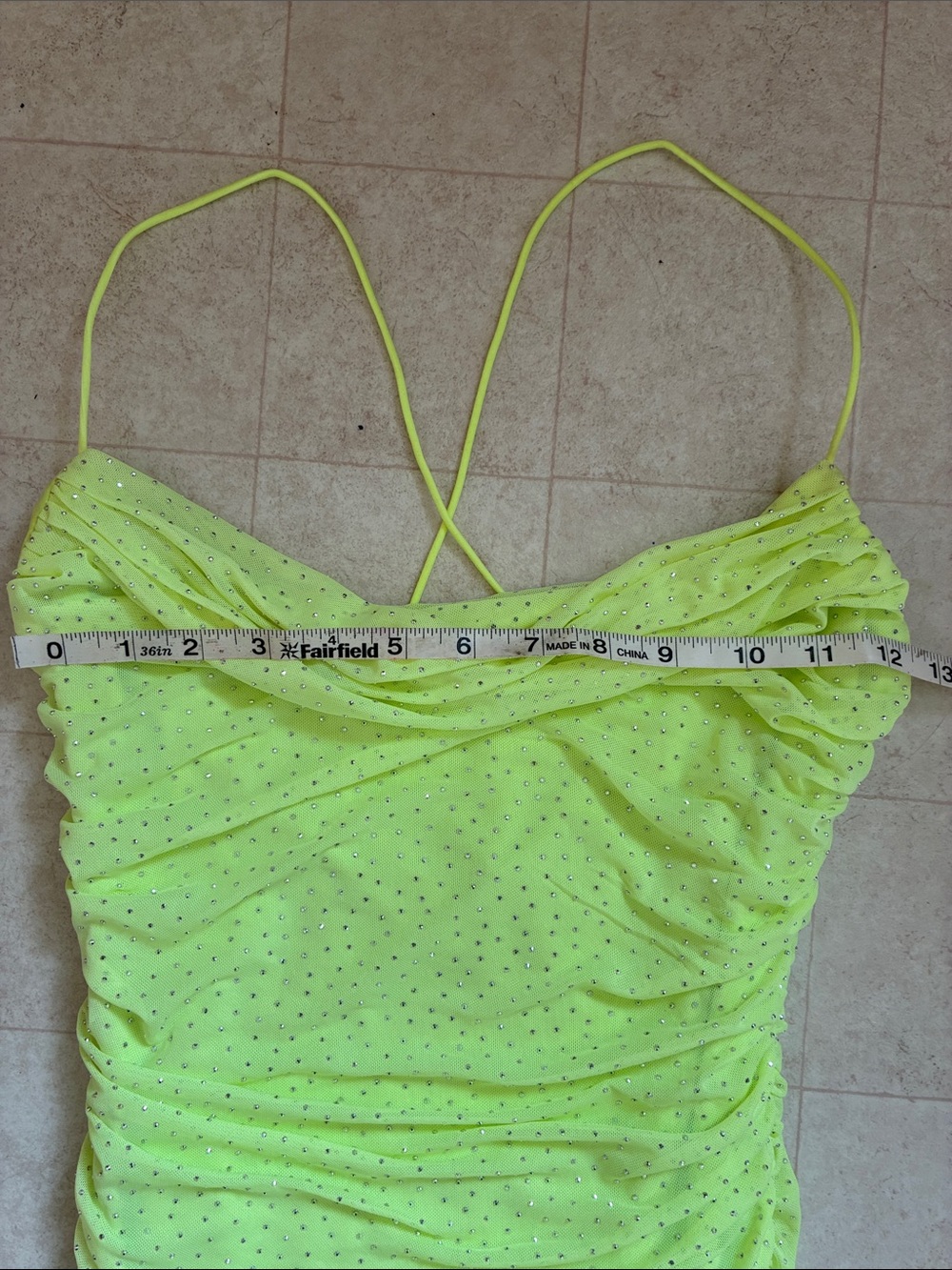 Windsor Women’s Sparkle Time Bodycon Mini Dress Size Medium Rhinestone Mesh HOCO - Picture 3 of 5